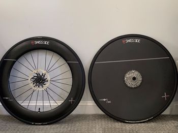 Used Swiss Side HADRON² Ultimate 800 Front Wheel and HADRON² Ultimate Rear Disc Wheel 2025 Wheels