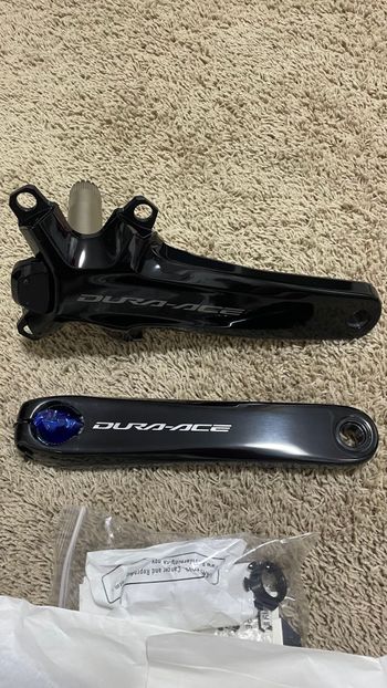 Używany Shimano Dura Ace FC-R9200-P Leistungsmesser-Kurbelgarnitur - 2x12-fach - schwarz Drivetrain & Pedals
