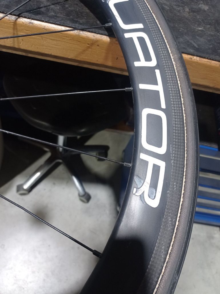 Used Eguator Carbon track wheel  50 2020 bike — image 4 of 4