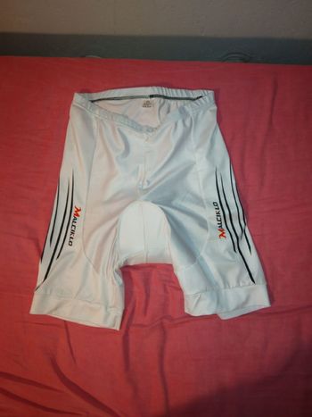 malciklo, bel pantaloncino da ciclismo senza "bretelle" bello e raro perché di colore bianco