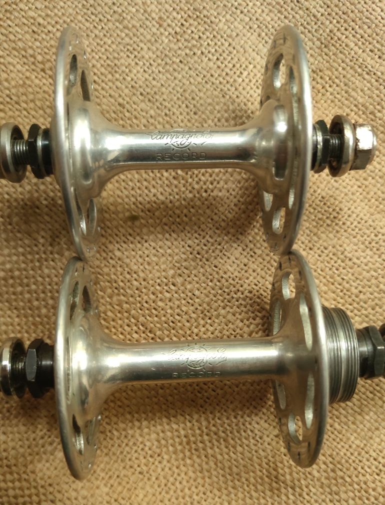 Used Campagnolo Record 1036 Pista Hubset high flange 28h 1975 bike — image 2 of 6