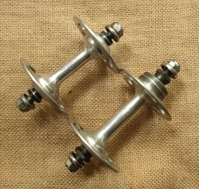 Used Campagnolo Record 1036 Pista Hubset high flange 28h 1975 Wheels