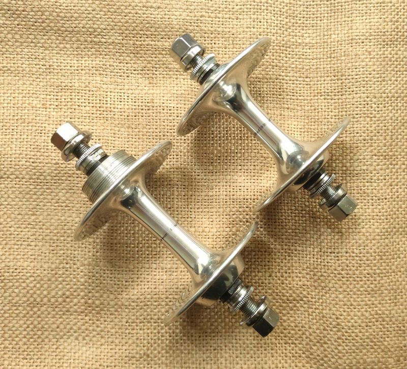 Sr Suntour Suntour Superbe Pro NJS Pista Rear & Front Hub Set 32 Hole Track Fixed Gear Bike 1987 Wheels d'occasion