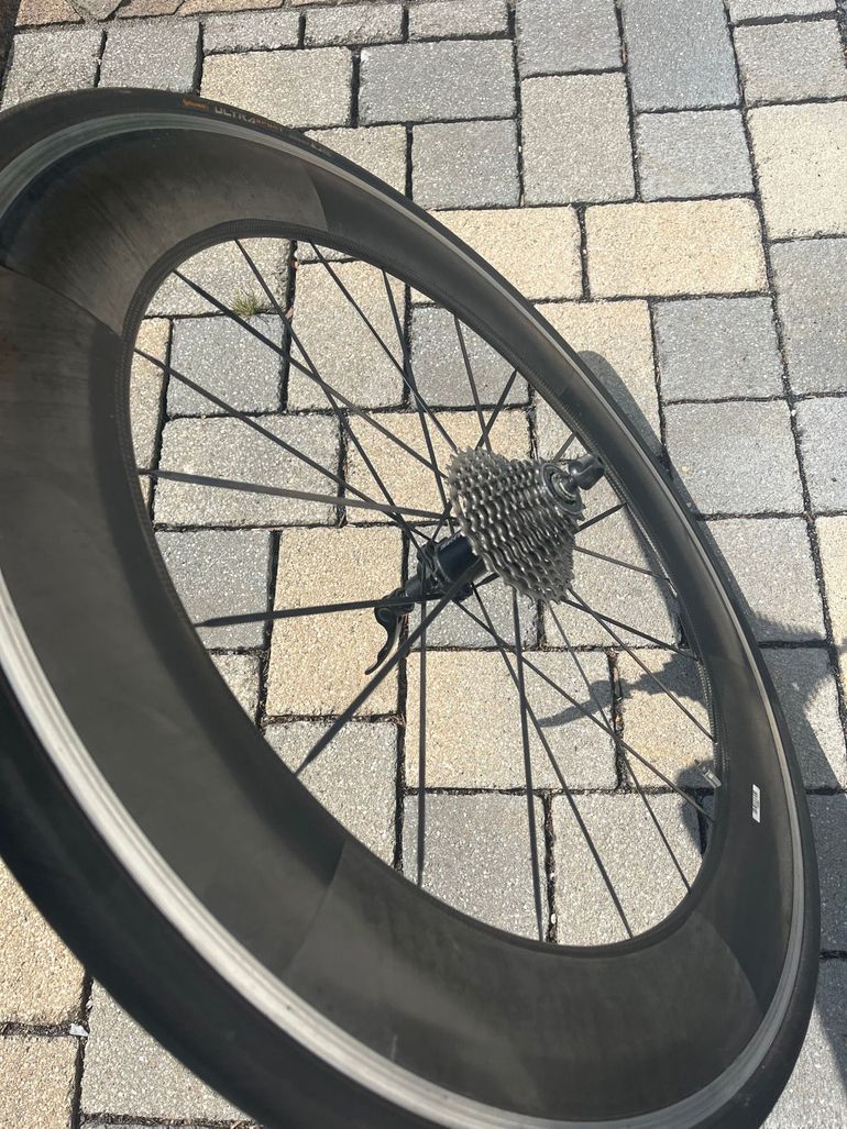 Used Sram Laufradsatz Rennrad Carbon Sram Aero bike — image 6 of 7