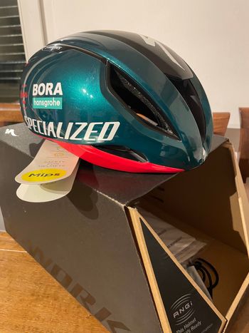 Použité Specialized S-Works Evade 3 Team Replica Bora 2023 Helmet 2023 Cycling Accessories