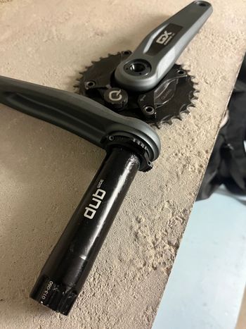 Used Sram Quarq powermeter-  GX boost wide crankset 2024 bike — image 1 of 5