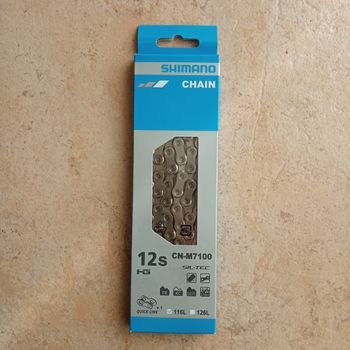Shimano, Corrente  SLX CN-M7100 12s com Quick-Link 116 Elos