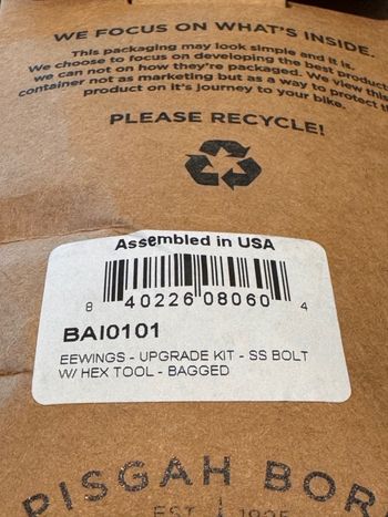 Used Cane Creek eeWings Stainless Steel Bolt BAI0101 2025 bike — image 2 of 3