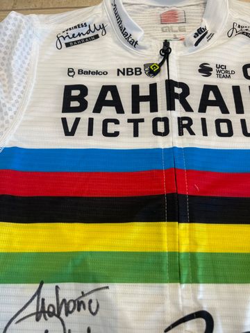 Brugt BAHRAIN VICTORIUS Autografata Matej Mohoric 2023 bike — billede 4 af 16