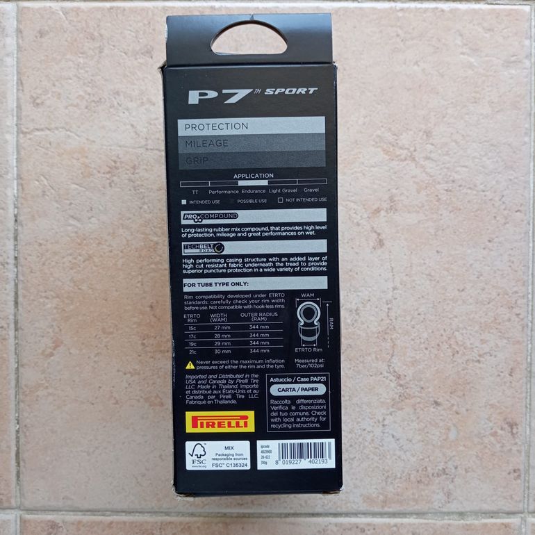 Used Pirelli Pneu  P7 Sport 28-622 Tube Estrada Dobrável bike — image 2 of 8