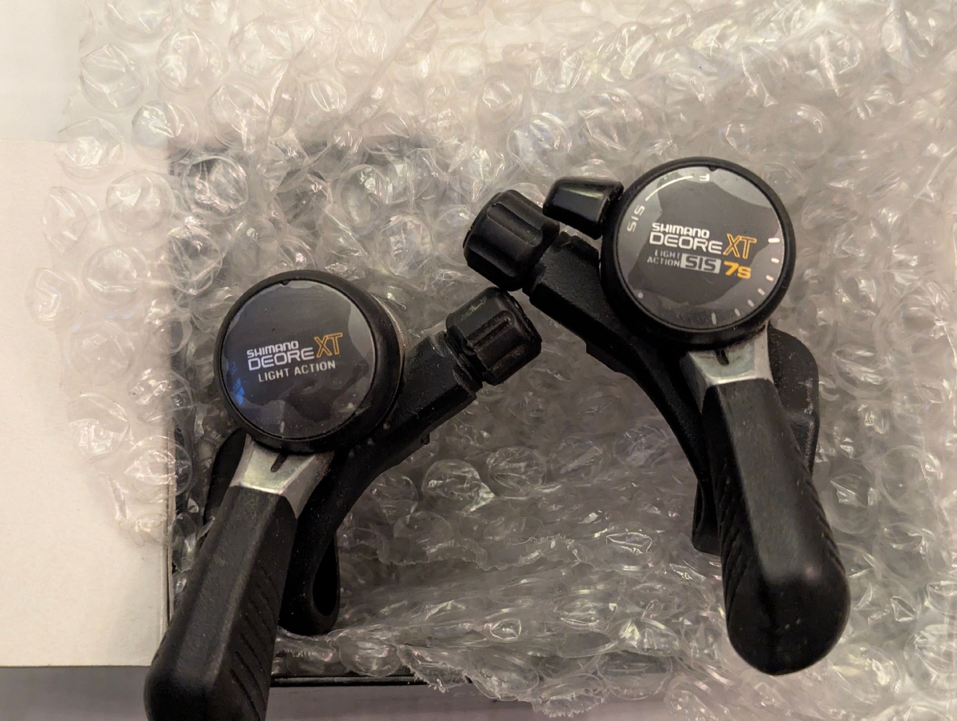 パーツ OLD MTB DEORE XT SL-M732 Vintage Shimano Deore XT Light Action SL-M732 Left Thumb Shifter