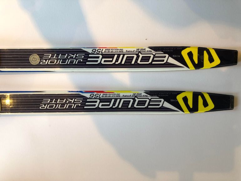 Used Salomon Salomon Equipe Junior Skate Skis 156cm SNS Profil bike — image 2 of 4