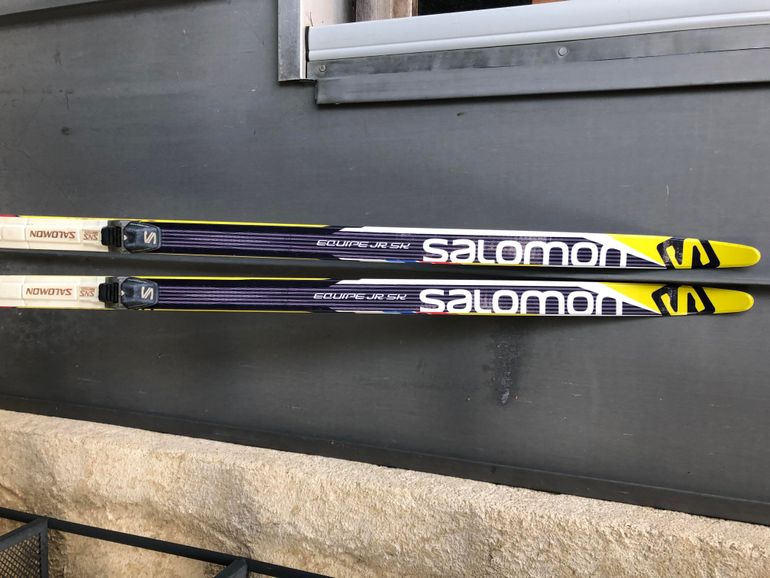 Used Salomon Salomon Equipe Junior Skate Skis 156cm SNS Profil bike — image 3 of 4