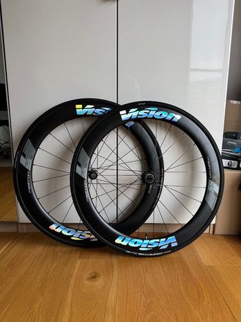 Brugt Vision Metron 55 SL Carbon Tubular Wheelset Wheels