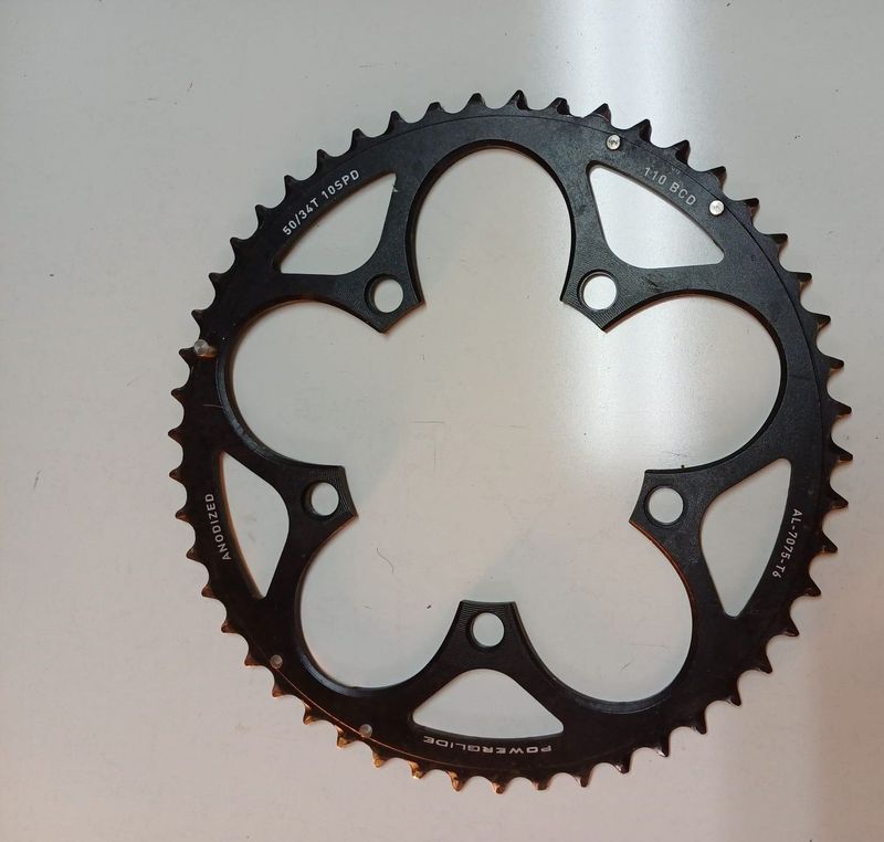 Used Sram Red 10-speed Crankset 50T 110 BCD Drivetrain & Pedals