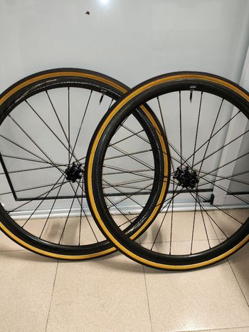 Brugt Zipp 202 tubular Shimano/XDR Wheels