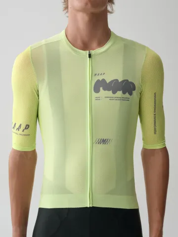 Brugt MAAP Aerate Pro Air Jersey 3.0 Shadow Lime 2025 bike — billede 2 af 3