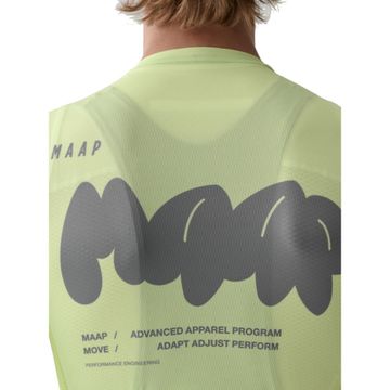 Brugt MAAP Aerate Pro Air Jersey 3.0 Shadow Lime 2025 bike — billede 3 af 3