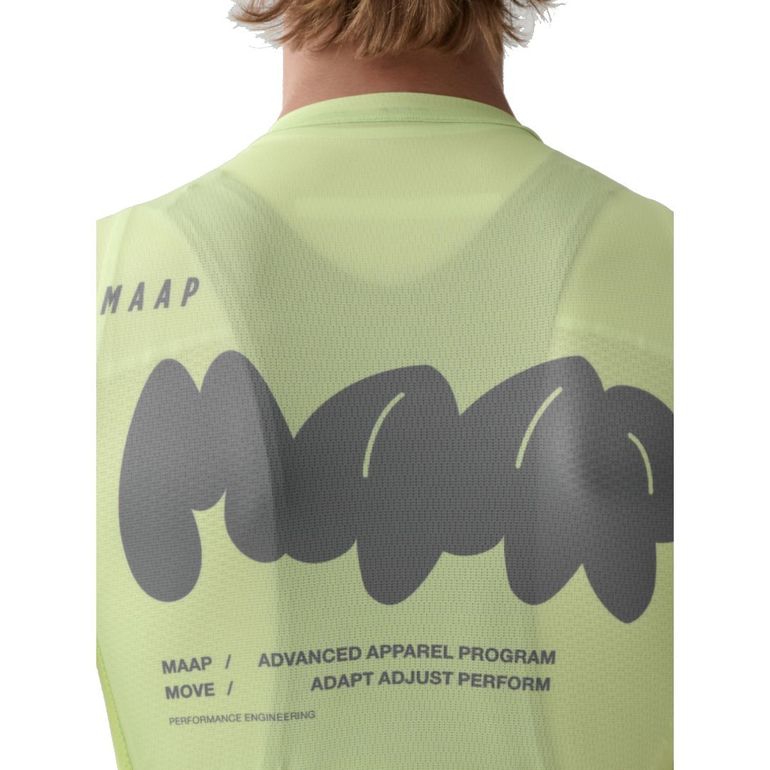 Brugt MAAP Aerate Pro Air Jersey 3.0 Shadow Lime 2025 bike — billede 3 af 3