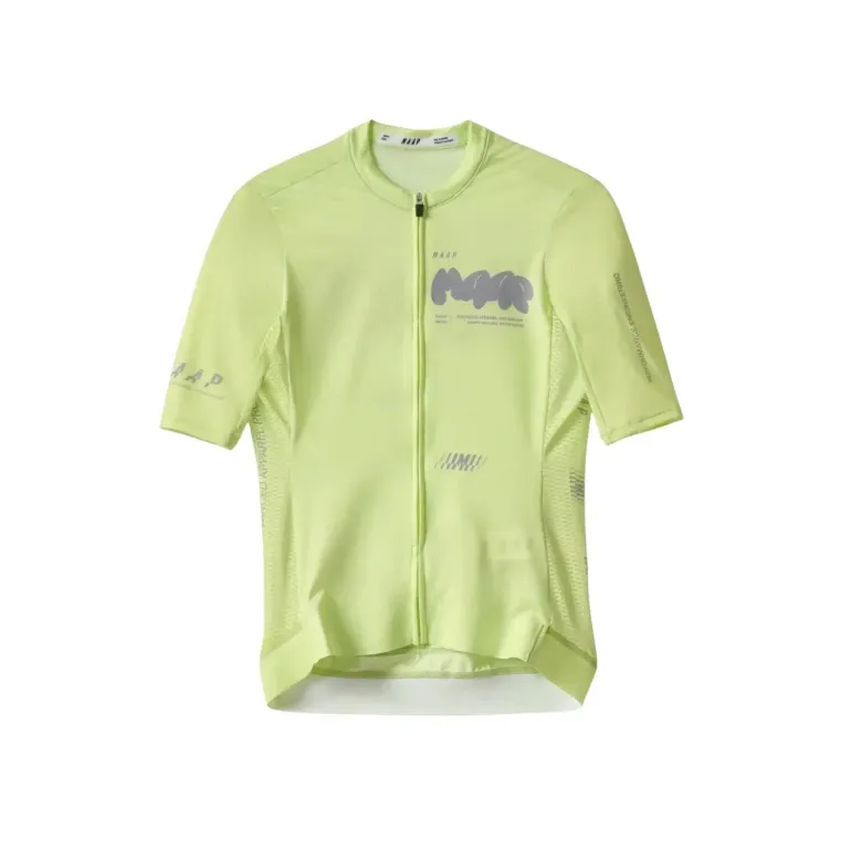 Brugt MAAP Aerate Pro Air Jersey 3.0 Shadow Lime 2025 bike — billede 1 af 3