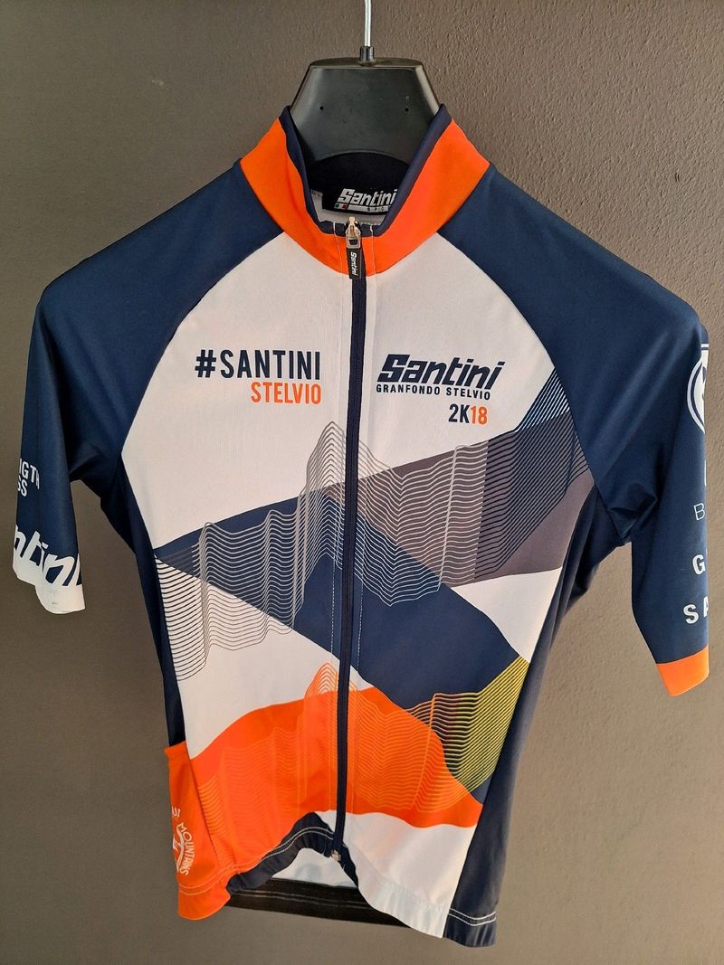 Santini Granfondo Stelvio 2018 Cycling Clothing d'occasion
