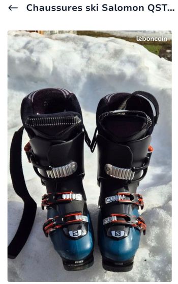 Used Salomon QST Access X80 Ski Boots 25-25.5 Skiing & Skitouring