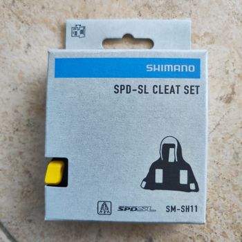 Shimano, Conjunto Cleats  SM-SH11 SPD-SL Amarelo
