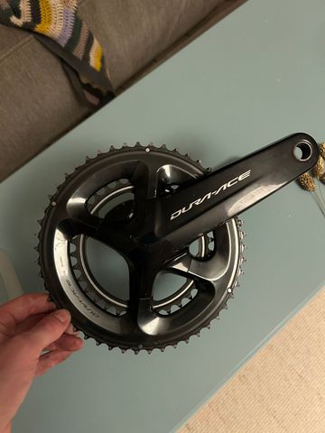 Tweedehands Shimano DURA ACE Di2 Crankset w. Powermeter 2022 Drivetrain & Pedals