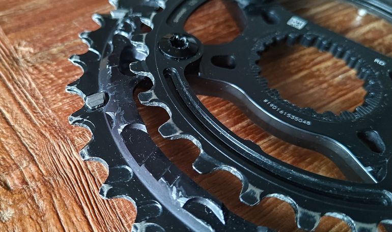 Used Shimano XTR chain rings 38-28 Direct Mount (for FC-M9120-2) bike — image 4 of 4