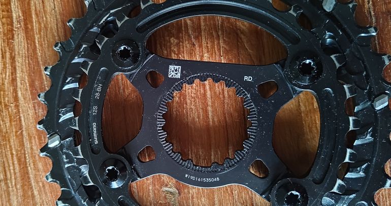 Used Shimano XTR chain rings 38-28 Direct Mount (for FC-M9120-2) bike — image 3 of 4