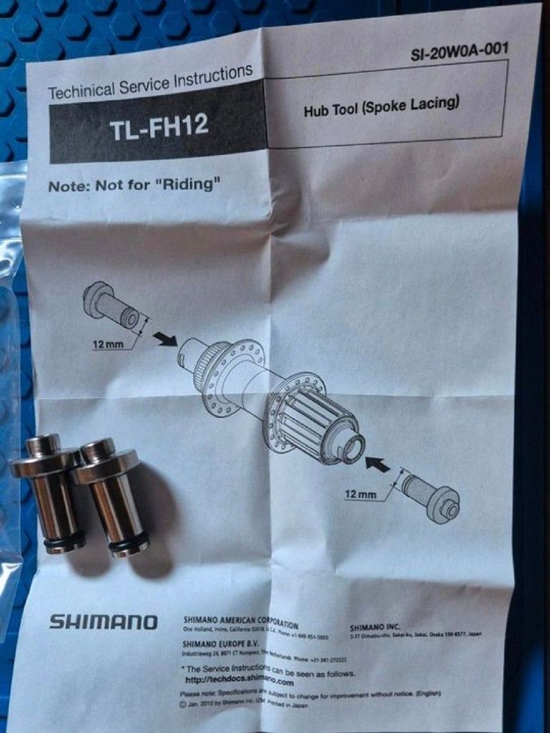 Used Shimano TL-FH12 Werkezug  Zentrierhilfe für 12mm Steckachsnaben bike — image 2 of 2