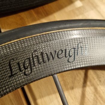 Lightweight, Meilenstein T 24D Schwarz ED Rim brake Carbon Front Wheel