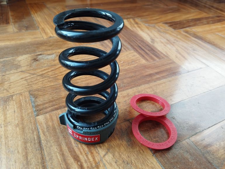 Used Sprindex Sprindex Adjustable Rate Coil Spring 55mm 2.2" stroke 550/610lbs 2023 bike — image 3 of 3