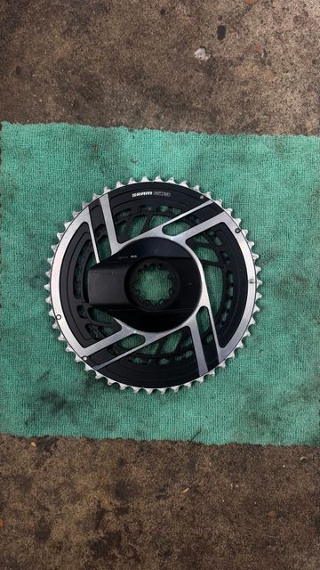 Used Sram RED AXS Chainring Power Meter Kit (Black/Silver) (2 x 12 Speed) (E1) (Inner & Outer) (50/37T) (Direct Mount) 2025 Drivetrain & Pedals