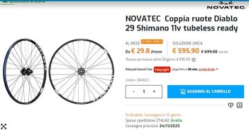Brugt Novatec Diablo XL MTB Wheels 29 Boost 15x110/12x148 Wheels
