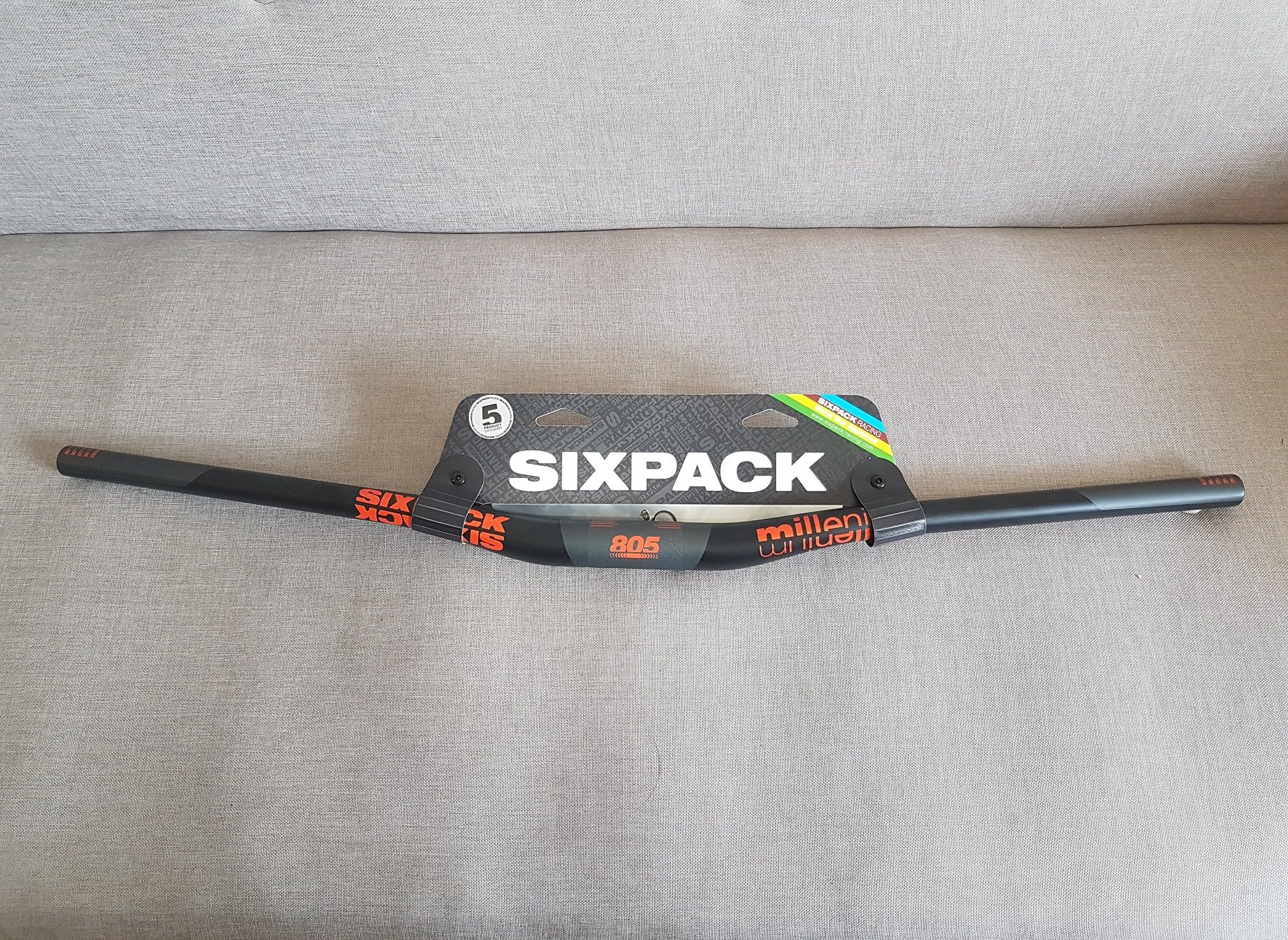 Sixpack MTB Lenker Millenium 805 – Schwarz/orange, 31,8 Mm, Für Downhill