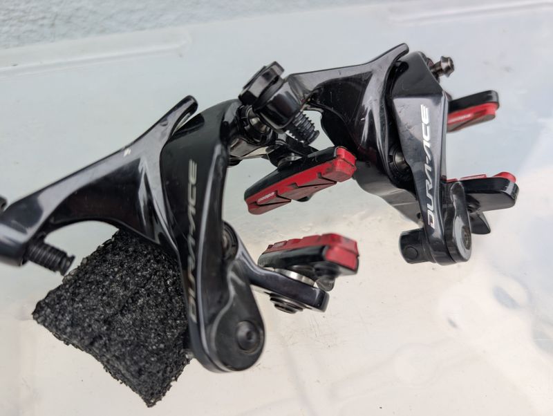 Used Shimano Dura Ace BR-R9110 Direct Mount Rim Brake Calipers Brakes