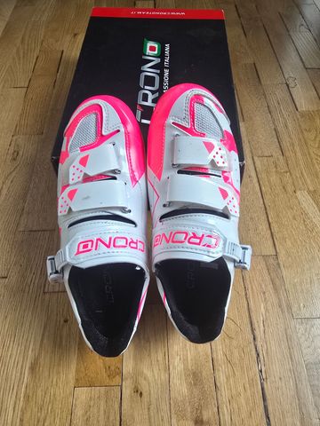 Gebrauchtes Crono CX-3 17 MTB nylon white pink 2022 Cycling Shoes