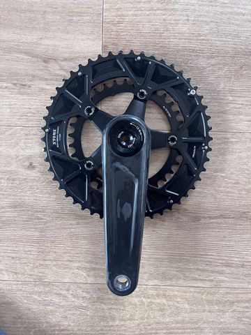 Brugt Stone Bike Round Double Chainring 50/34T 11/12s Drivetrain & Pedals