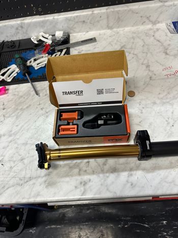 Fox, Fox Transfer Neo Wireless Dropper Seatpost - 34.9mm - 200mm drop