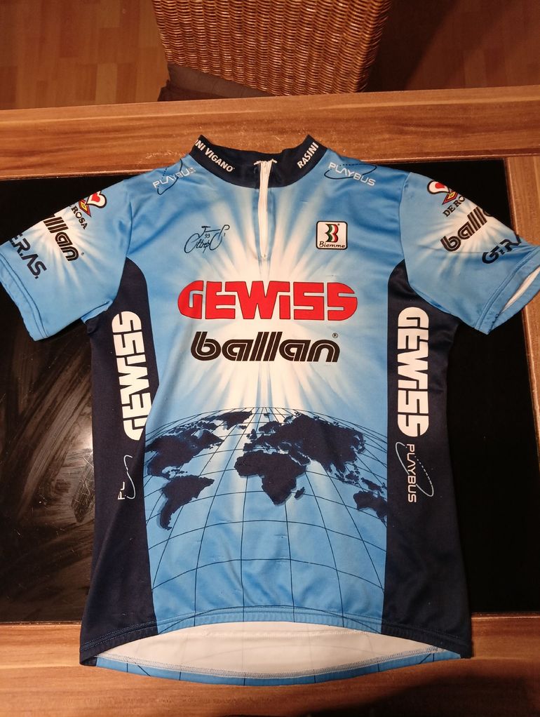 Used gewiss ballan Radtrikot (Biemme) – Größe XXL – Original Vintage 1993 bike — image 1 of 2