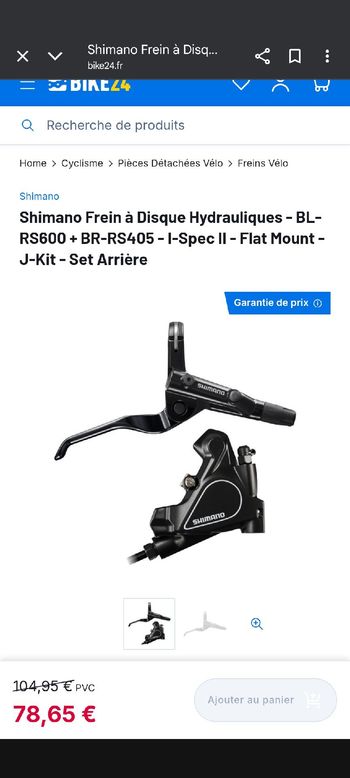 Used Shimano BL-RS600 + BR-RS405 - I-Spec II - Flat Mount - J-Kit - 2025 bike — image 9 of 9