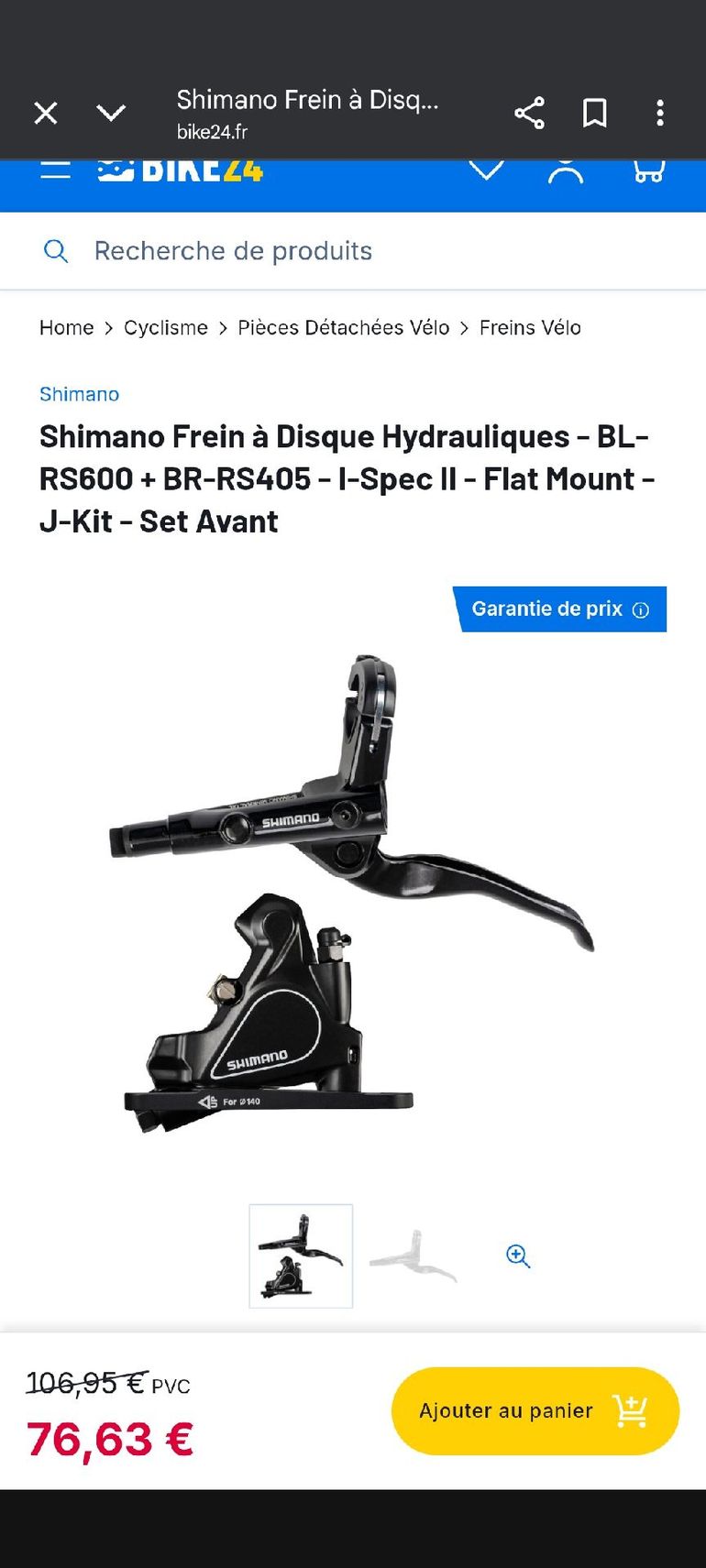 Used Shimano BL-RS600 + BR-RS405 - I-Spec II - Flat Mount - J-Kit - 2025 bike — image 8 of 9