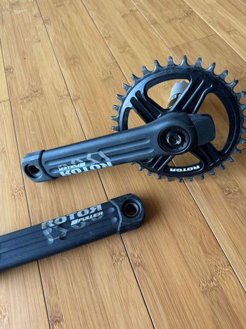 Käytetty Rotor InPower DM crankset with power meter 2020 Drivetrain & Pedals