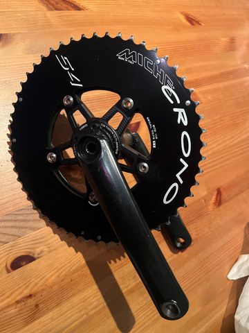 Titanium crankset 160 mm - chainring 54 T +34 T 2023 Drivetrain & Pedals d'occasion