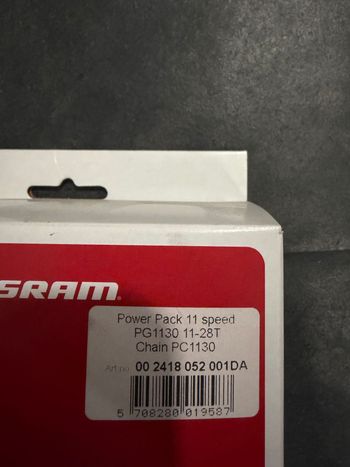 Used Sram Power Pack  Cassete and Chain 11sp bike — image 2 of 2