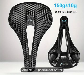 NoName, 3D Vollcarbon Sattel