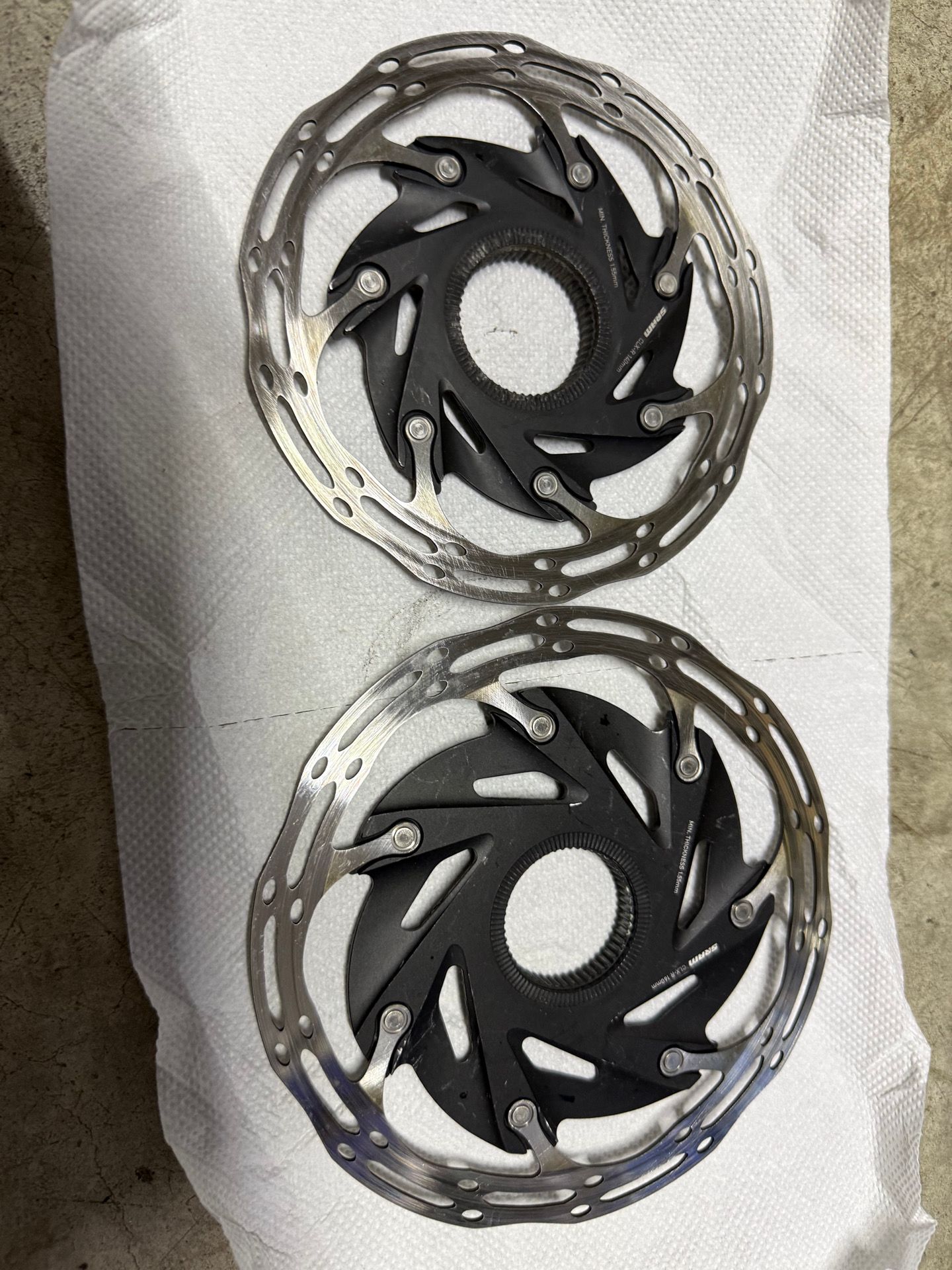 SRAM Red Centerline CLX-R Disc Brake Rotor 140/160mm Road Bike Design Centerlock - Foto 3