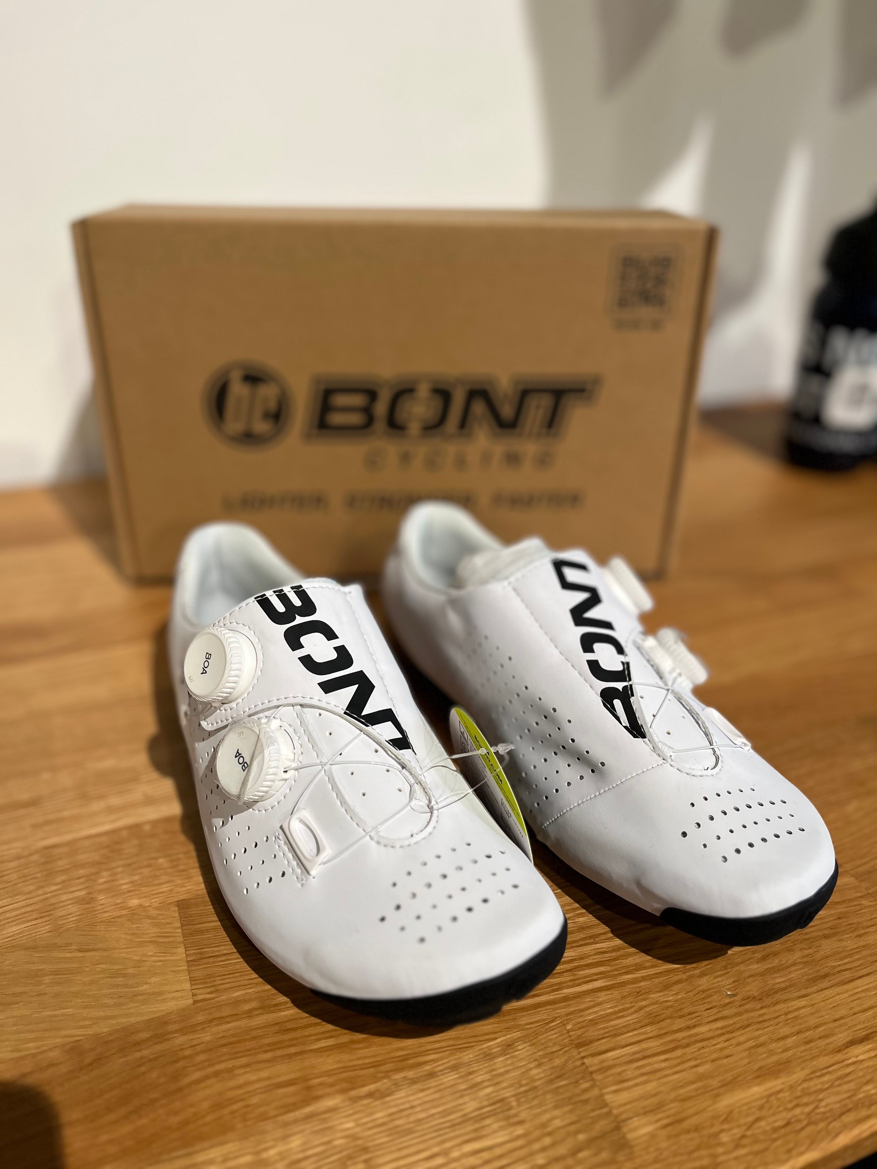 Bont BONT VAYPOR S 44 27.5cm black white（純正シューズカバー付き