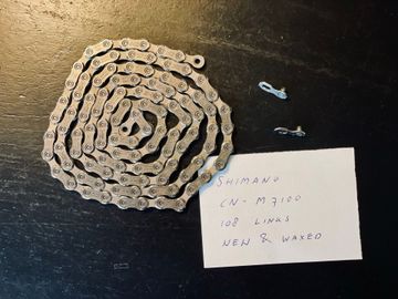 Used Shimano CN-M7100 chain, new & waxed, 108 links 2025 Drivetrain & Pedals